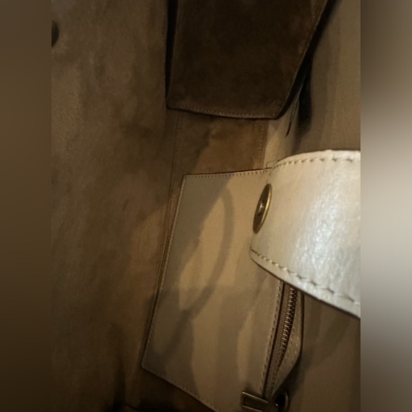 Rebecca Minkoff Gray taupe leather ring, satchel shoulder Crossbody bag - Picture 4 of 14